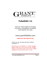 Grant Fidelity TubeDAC-11 User manual