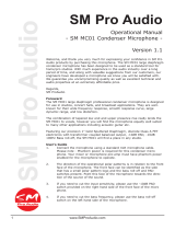 SM Pro Audio SM MC01 Operational Manual