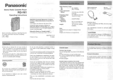 Panasonic RQV61 User manual