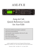 Fractal AXE-FX II Quick Reference Manual