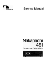 Nakamichi 481 User manual