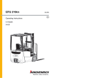 Jungheinrich EFG 216kn Operating instructions