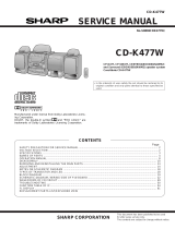 Sharp CD-K477W User manual