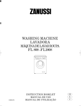 Zanussi FL 808 Operating instructions