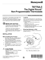 Honeywell T8775C User manual