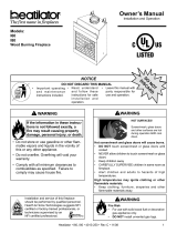 Heatilator I60 User manual