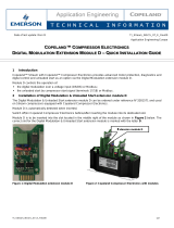 Emerson Copeland Compressor Electronics Digital Modulation Extension Module D Installation guide