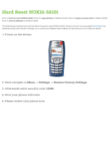Nokia 6610i User manual