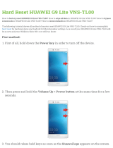 Huawei G9 Lite VNS-TL00 Hard reset manual