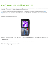 VK MOBILE VK-X100 User manual