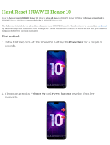 Huawei Honor 10 User manual