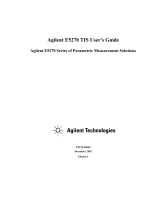 Agilent Technologies E5270 Series User manual