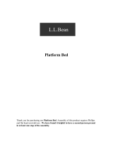 L.L.Bean Platform Bed Quick start guide