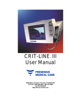 Fresenius Medical Care CRIT-LINE III User manual
