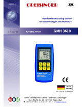 GREISINGER GMH 3610 Operating instructions