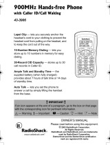 Radio Shack 43-3906 Owner's manual