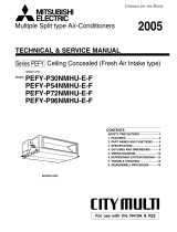 Mitsubishi Electric City Multi PEFY-P30NMHU-E-F Technical & Service Manual