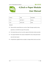 Waveshare 4.2inch e-Paper Module User manual