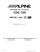 Alpine CDE-100 Owner's manual