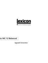 Lexicon MC-12 Balanced Upgrade Instructions