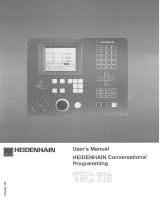 HEIDENHAIN TNC 116, Conversational User manual