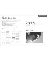 Sirius Satellite Radio Mind State Optimizer User manual
