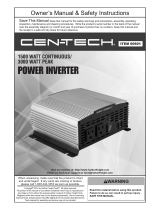Centech 60601 Owner's Manual & Safety Instructions