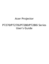 Acer P7280 Owner's manual