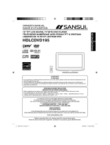 Sansui HDLCDVD195 Owner's manual