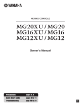 Yamaha MG20XU User manual