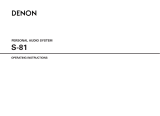 Denon S81 User manual