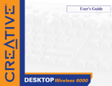 Creative DESKTOP WIRELESS 6000 User manual
