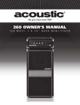 Acoustic 260 Owner's manual