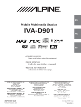 Alpine IVA-D901 User manual
