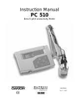 EUTECH INSTRUMENTS CYBERSCAN PC 510 PHCONDUCTIVITY METER User manual