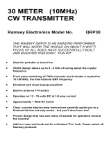 Ramsey Electronics QRP30 User manual
