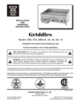 Bakers Pride CookLine XMG-24 Operating instructions