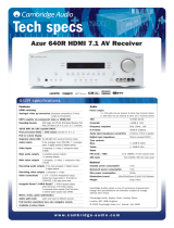 Cambridge Audio 640Razur User manual