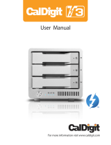 CalDigit T3 RAID Thunderbolt 1 User manual