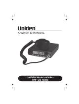Uniden UH089sx User manual