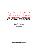 Voodoo Lab Control Switcher MIDI Amp Function Controller User manual