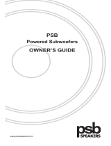 PSB Speakers SubSeries 450 User manual