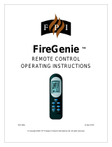 FPI Fireplace FPT FireGenie Remote Control Owner's manual