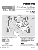 Panasonic SAHT75 - RECEIVER User manual