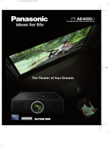 Panasonic PT-AE4000U User manual