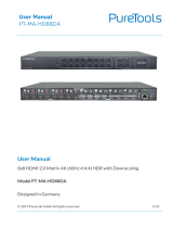 PureTools PT-MA-HD88DA User manual