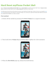 myPhone Pocket 18x9 User manual