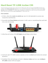 TP-LINK Archer C59 Hard reset manual