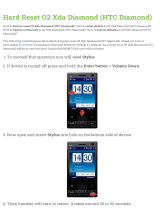 O2 Xda Diamond (HTC Diamond) User manual