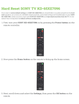 Sony KD-65XE7096 User manual